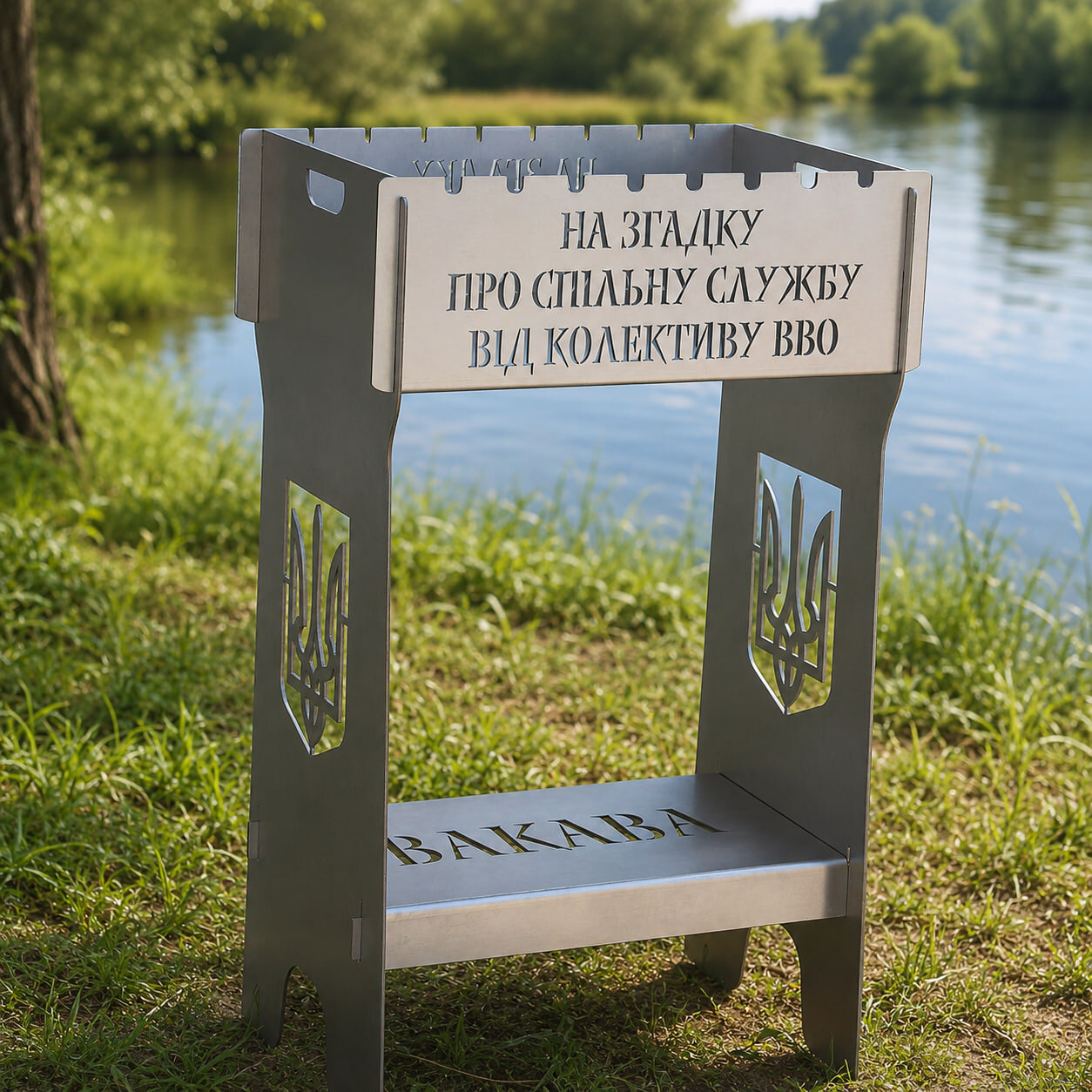 Мангал розбірний високий 8 шампурів (нержавійка)