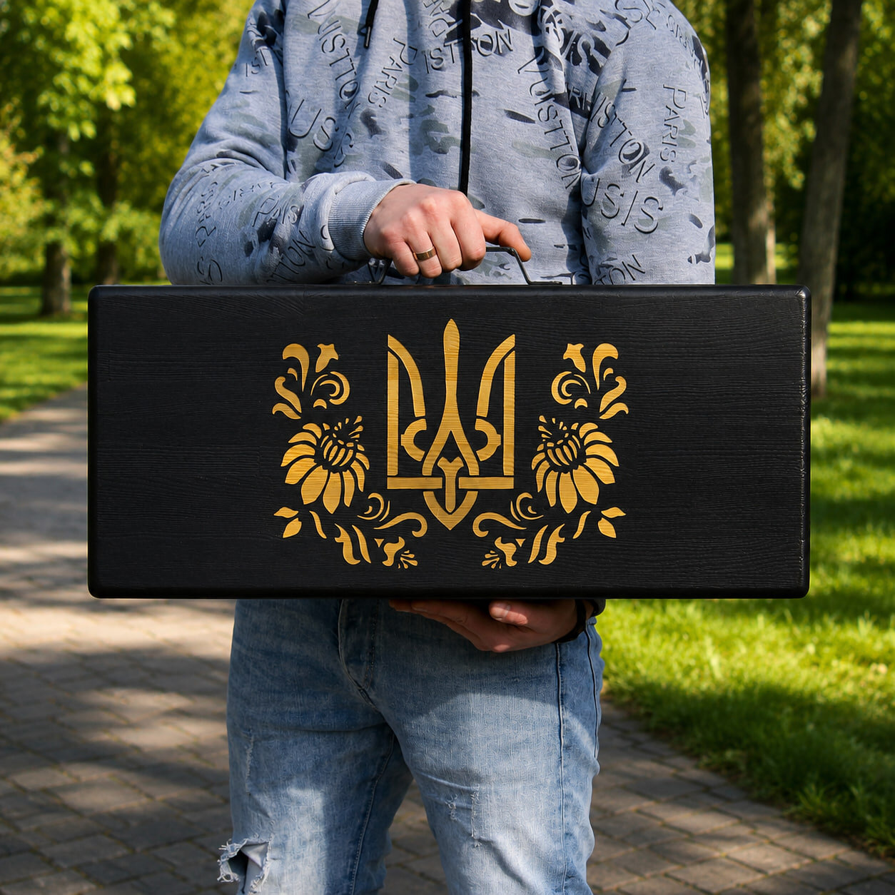 Набір для гриля Перший у дерев'яному кейсі