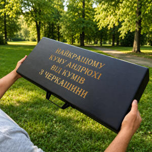 Набір для гриля Бадьорий у дерев'яному кейсі